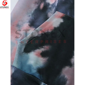 Sweat à capuche polaire d'hiver pour hommes imprimé personnalisé nouvelle mode pull d'extérieur poche kangourou cravate-Die col à capuche - Product Image 5