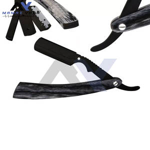 Maquinilla de afeitar clásica de acero inoxidable de borde recto para salón profesional para afeitado y aseo de precisión - Product Image 5