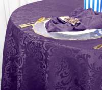 Nappe ronde sans couture en jacquard 100% polyester, 120 pouces, vente en gros, nappe personnalisée pour mariage, banquet, événement, location de lieux