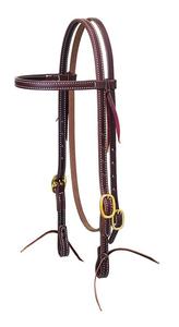 Nouvelle arrivée en cuir véritable Headstall Western Horse Bride Horse Tack en cuir Western Headstall Cowboy Western Horse Tack Set - Product Image 2