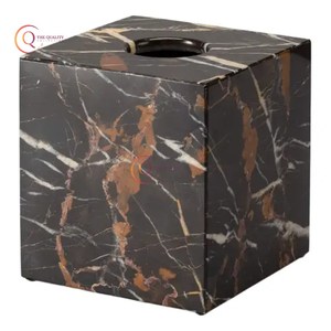 Usine Design Personnalisé De Luxe Marbre Forme Carrée Porte-Serviettes De Table Logo Personnalisé Porte-Serviettes pour La Maison Boîtes De Mouchoirs - Product Image 1