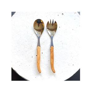 silver Plated Salad Server With <b>Black</b> Coated Handle New Design metal Salad Server In Wholesale Price Latest <b>Cutlery</b> New Flatware - Product Image 5