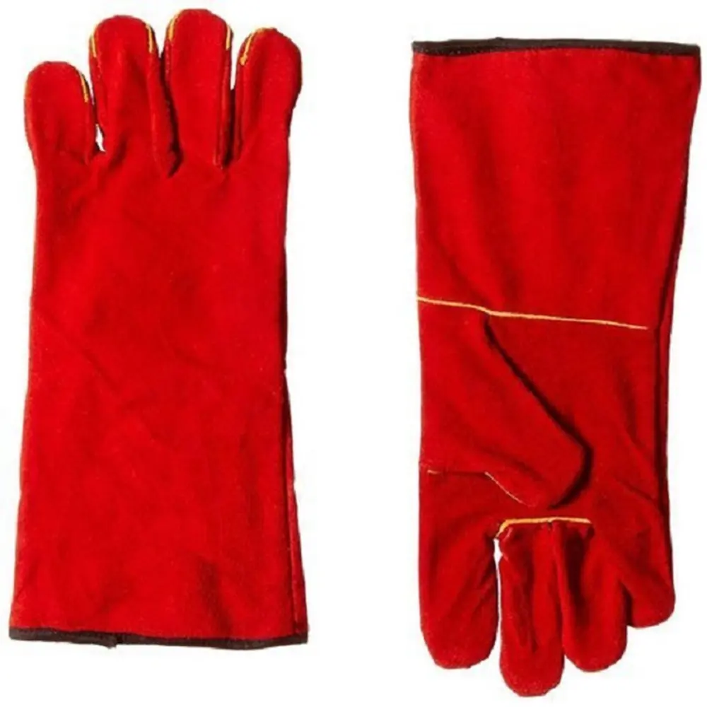 Kırmızı kaynak eldivenleri Premium kalite 2022 son tasarım toptan özelleştirilmiş renk boyutu stil ODM