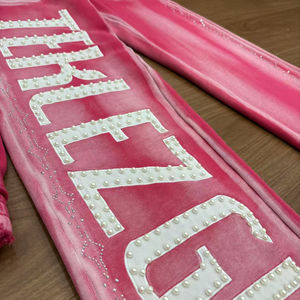 Men's Distressed Acid Sun Wash Set Embroidery Sweatpants Flared Pants Tracksuit Logo <b>Hoodie</b> Sun Faded Joggers DTG <b>Hoodie</b> - Product Image 3