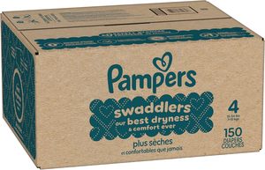 Couches Pampers Swaddlers, taille 5 (20-37 lbs), 132 unités, absorbantes, gardent bébé au sec et confortable, sûres pour la peau, couches jetables pour bébé - Product Image 4