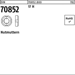 Tuerca Ranurada DIN 70852 M75 X 1.5 17H-5 Piezas - Product Image 1