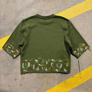 Fabricant de vêtements OEM T-shirt en coton 100% lourd Tricot léger Impression DTG personnalisée 2026 - Product Image 4