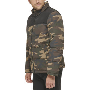 Veste matelassée personnalisée de haute qualité pour hommes avec col montant, logo frontal, coupe-vent, écologique, décontractée pour l'hiver - Product Image 6