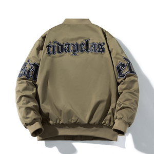 Veste de baseball matelassée unisexe personnalisée conception universitaire surdimensionnée rue principale vente en gros toile vierge à capuche saison d'hiver - Product Image 6