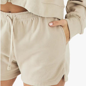 ชุดเสื้อผ้า2ชิ้นแบบสั้นระบายอากาศได้ดีสำหรับผู้หญิงชุดออกกำลังกายมีซิปเนื้อผ้าคอตตอนสำหรับผู้หญิง2026แบบคู่ - Product Image 4