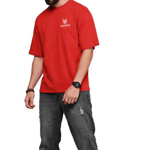 La mejor oferta, camiseta cuadrada para hombre, corte holgado, lavado vintage, 100% algodón con escote acanalado - Product Image 4