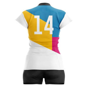 Uniforme de voleibol para hombre, diseñe su propia camiseta de voleibol con 100% poliéster y personalice el material de secado rápido y transpirable - Product Image 2