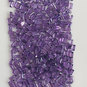 พลอยอะมีทิสต์ธรรมชาติจากแอฟริกา ขนาด 5x2.5 มม. ทรงบาแก็ตต์ คุณภาพดีที่สุด สำหรับทำเครื่องประดับ - Product Image 4