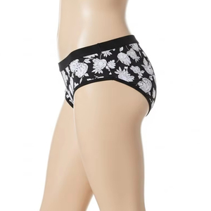 Culottes hipster à séchage rapide, matière douce en coton et élasthanne, impression par décharge, respirantes, confortables, sous-vêtements pour femmes, usage quotidien - Product Image 3