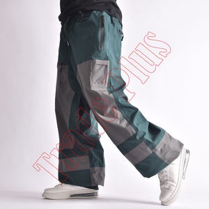 Pantalones de snowboard de esquí extra holgados para mujer, cálidos, impermeables, a prueba de viento, poliéster elástico alto, forro de nailon, pantalones con cremallera - Product Image 3