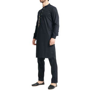 Thobe pour hommes de style koweïtien moderne 2026, vente en gros, coton islamique modeste de haute qualité pour fabricants de thobes pour adultes - Product Image 4