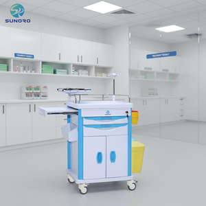 Sunoro SET 16 Carrello d'Emergenza Ospedaliero di Alta Qualità ed Economico in ABS per Cliniche - Product Image 2
