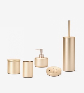 Juego de Baño de Metal para Encimera, para el Área del Lavabo, que Combina Uso Práctico con un Elegante Diseño Metálico - Product Image 1