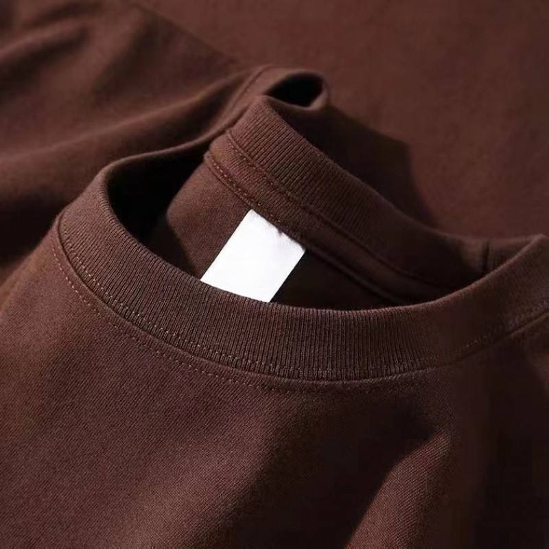 สีน้ำตาลกาแฟ [300กรัมเฮฟวี่เวทผ้าฝ้ายบริสุทธิ์ทึบแสง]