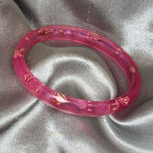 Bijoux vintage de créateur pour femmes Bracelet en résine géométrique épais style bohème Bracelet acrylique irrégulier en marbre ambre pour cadeau - Product Image 4