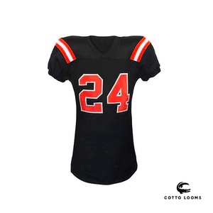 Maillot de football américain personnalisé de haute qualité et vêtements d'équipe d'usine uniformes en polyester extensible respirant - Product Image 5