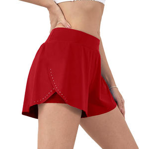 Fabricant OEM Logo personnalisé Shorts légers pour femmes pour Shorts de course à séchage rapide 3 pouces tissés Running Fitness Shorts pour femmes - Product Image 3