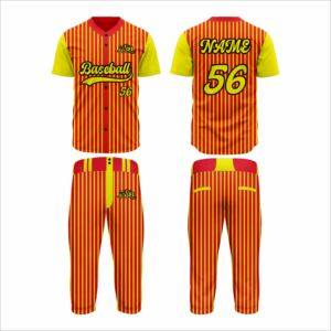 Uniformes de Béisbol para Hombre, Venta Caliente, Alta Calidad, Logotipo Personalizado, Secado Rápido, Tela 100% Poliéster - Product Image 3