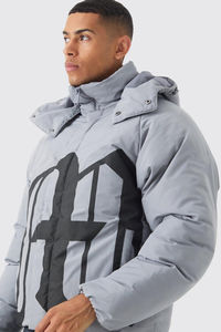 Veste matelassée oversize unisexe de qualité supérieure, fermeture éclair, hiver, personnalisée, matelassée, imperméable, respirante, de haute qualité, à capuche - Product Image 6