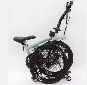 For Sale Folding Bicycle T9D-20D 20inch 9speed Disc Brake Foldable High Quality Molybdenum Steel Frame Tri-folding Bike - Product Image 1