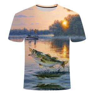 เสื้อตกปลามีฮู้ดแขนยาวพิมพ์ลายโพลีเอสเตอร์ระบายอากาศได้ดีกันน้ำ - Product Image 5