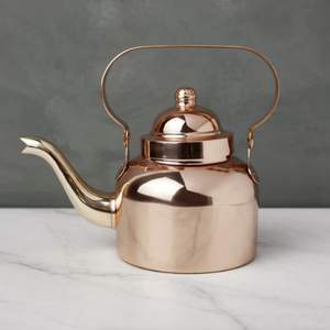 Luxury Copper Kettle <b>Coffee</b> Amp <b>Tea</b> Cup <b>Sets</b> Porcelain Golden Handle British Fine Christmas Gift - Product Image 1