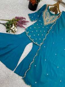 คอลเลกชันใหม่ออกแบบโดยดีไซมาร์ผ้าไหมปักลายงาน salwar kameez dupatta ชุดปาร์ตี้สมัยใหม่แบบย้อนกลับได้ - Product Image 4