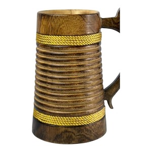 Tazas de Cerveza Amazons, Último Modelo, Tazas Vikingas de Madera Natural para Beber, Tazas de Madera para el Hogar, Hotel y Restaurante, Fabricante Indio - Product Image 3