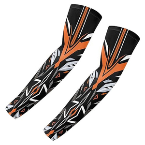 Personnalisable Unisexe Cyclisme Bras Manches Ensembles Léger Extensible Sans Couture Conception Anti-UV Caractéristique Écologique Réversible - Product Image 1