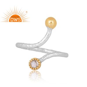 New Stylish Design 925 Sterling Silver Natural <b>Crystal</b> Quartz Gemstone <b>Ring</b> Custom Design Jewelry For Women Gift For Her - Product Image 3