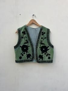 Suzani Work Mujeres Chaqueta Corta Abrigo, Nueva Llegada India Mujeres Chaqueta - Product Image 5