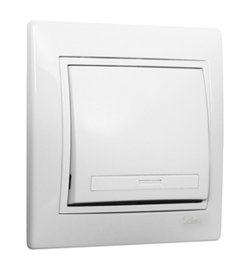 Pulsante a campana bianco, serie Europa (Solera ERP03U) - Product Image 1