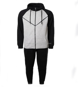 Survêtement avec logo personnalisé Survêtement de sport de couleur contrastée pour hommes Ensemble de survêtements de football uni - Product Image 4