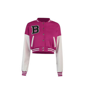 Chaquetas de Béisbol Tipo Bomber Personalizables para Mujer, Nueva Llegada 2024, con Logotipo Personalizado, Parches Bordados, Transpirables, para Invierno - Product Image 6