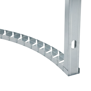 Set di 8 Pezzi Profili in Acciaio Zincato Design Innovativo 29 X 29 X 29 mm Guide in Lamiera per Strutture Curve - Product Image 6