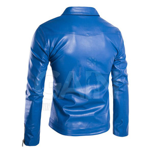 Automne hiver hommes veste en cuir meilleure qualité hommes veste en cuir véritable cuir hommes veste d'hiver - Product Image 4