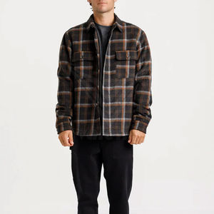 เสื้อเชิ้ตผ้าฟลานเนลลายตารางสำหรับขี่มอเตอร์ไซค์ คุณภาพสูงสุด ผลิตตามสั่ง ผ้าฝ้าย % ระบายอากาศได้ดี ทรงปกติ แขนยาว สำหรับผู้ชาย - Product Image 1