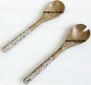 ชุดช้อนสลัดไม้รักษ์โลก ชุดเครื่องครัวไม้ธรรมชาติ ออร์แกนิค ทำมือ ชุดช้อนสลัด ราคาสุดคุ้ม - Product Image 3