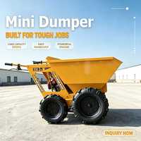 Allrad-Mini-Raupendumper mit CE-Zulassung, 300 kg, Mini-Traktoren mit Benzin-/Dieselmotor, Vorwärts-/Rückwärtsgang