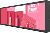 Écran LCD ultra-large, affichage étiré, haute luminosité, signalisation numérique pour la publicité sur les étagères des supermarchés