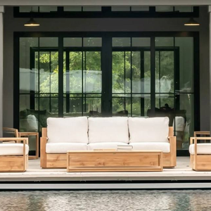 Conjunto de Sofás Modulares de Estilo Moderno para Jardín Exterior, Decoración de Sala de Estar y Muebles para el Hogar - Product Image 6