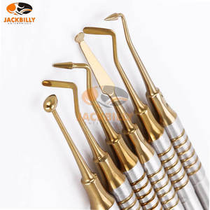 Kit de spatules de remplissage en résine composite dentaire avec revêtement en titane ou or, 6 pièces, ensemble d'instruments médicaux dentaires - Product Image 3