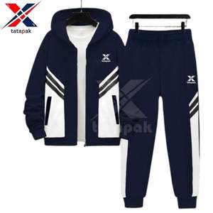 Survêtements de sport pour hommes en coton 100% imprimé numériquement, séchage rapide, qualité supérieure, style vintage, norme export hiver - Product Image 6