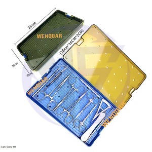 Kit de instrumentos quirúrgicos de doble párpado Juego de titanio de acero inoxidable oftálmico más vendido con bandeja de esterilización - Product Image 6