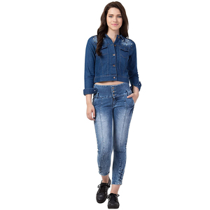 Vestes en jean pour femmes personnalisées, manches longues, style streetwear, vestes en jean fabriquées au Pakistan, vente en gros de vestes en jean pour femmes - Product Image 6